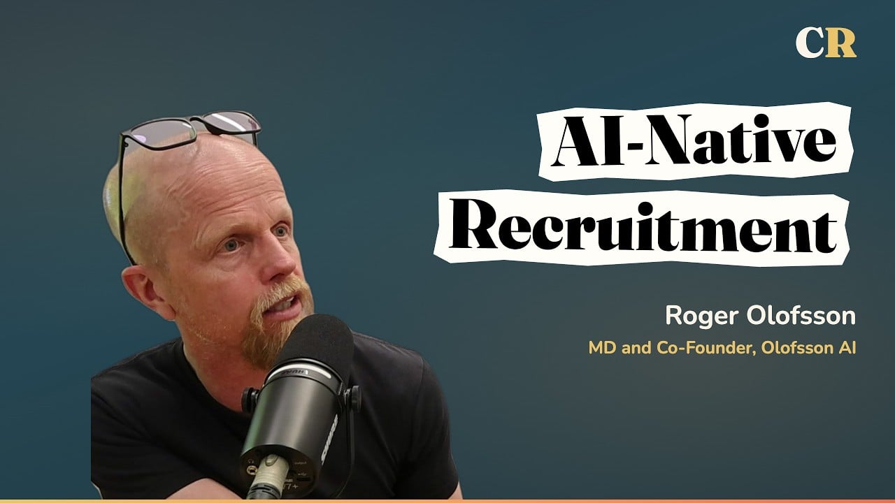 Roger Olofsson, CEO of Olofsson, on the Code Riff podcast discussing the firm's AI-native recruitment stack